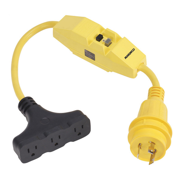 Marinco Dockside 30A to 15A Adapter with GFI  [199128]