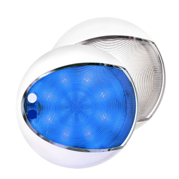 Hella Marine EuroLED 175 Surface Mount Touch Lamp - Blue\/White LED - White Housing [959951121]