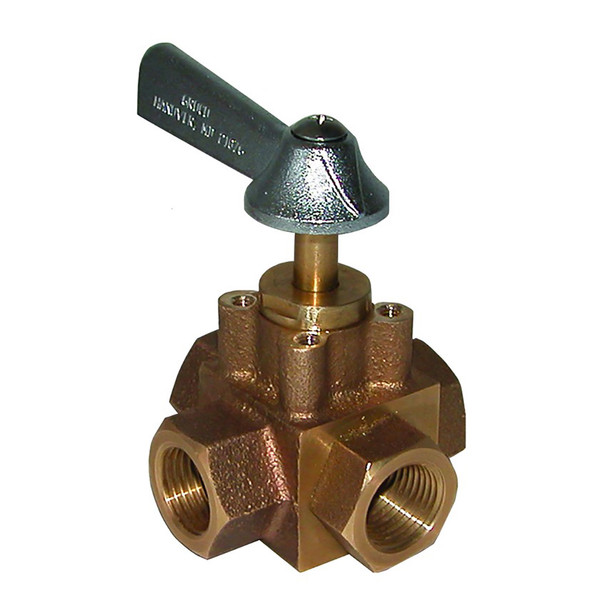 GROCO 1\/2" 4-Port Tank Selector Valve [FV-450-X]