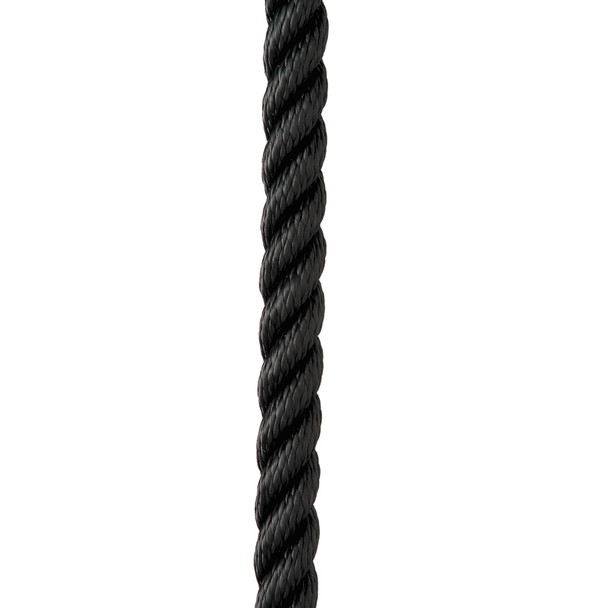 New England Ropes 3\/4" X 35 Premium Nylon 3 Strand Dock Line - Black [C6054-24-00035]