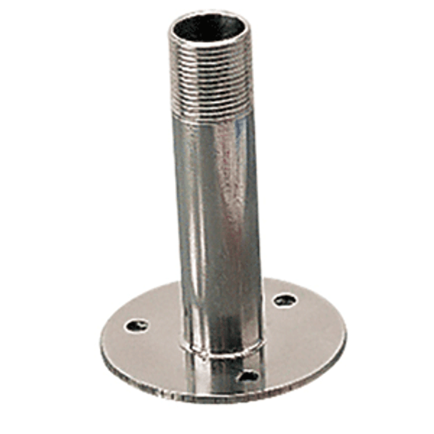 Sea-Dog Fixed Antenna Base 4-1\/4" Size w\/1"-14 Thread Formed 304 Stainless Steel [329515]