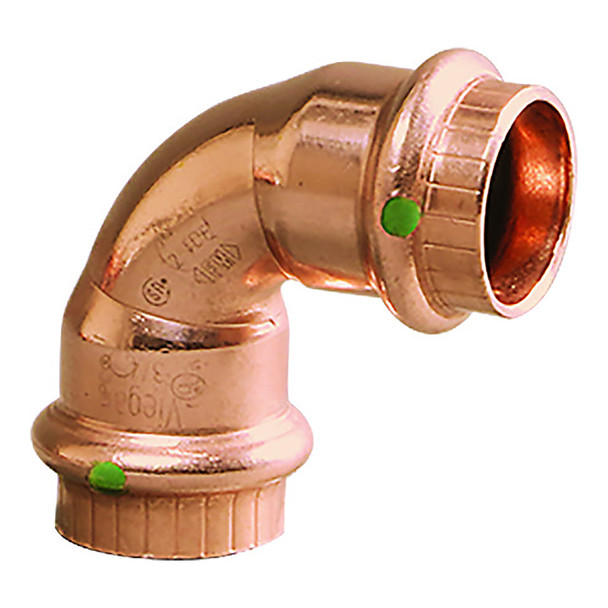 Viega ProPress 1\/2" - 90 Copper Elbow - Double Press Connection - Smart Connect Technology [77317]