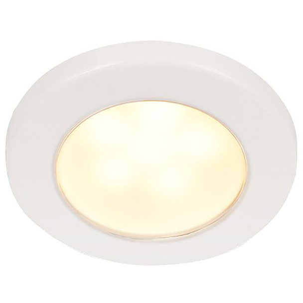 Hella Marine EuroLED 75 3" Round Screw Mount Down Light - Warm White LED - White Plastic Rim - 24V [958109111]