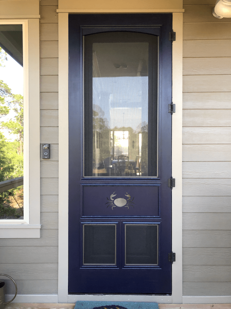 Custom Made Wood Screen Door Crab Screen Door Montana Screen Doors