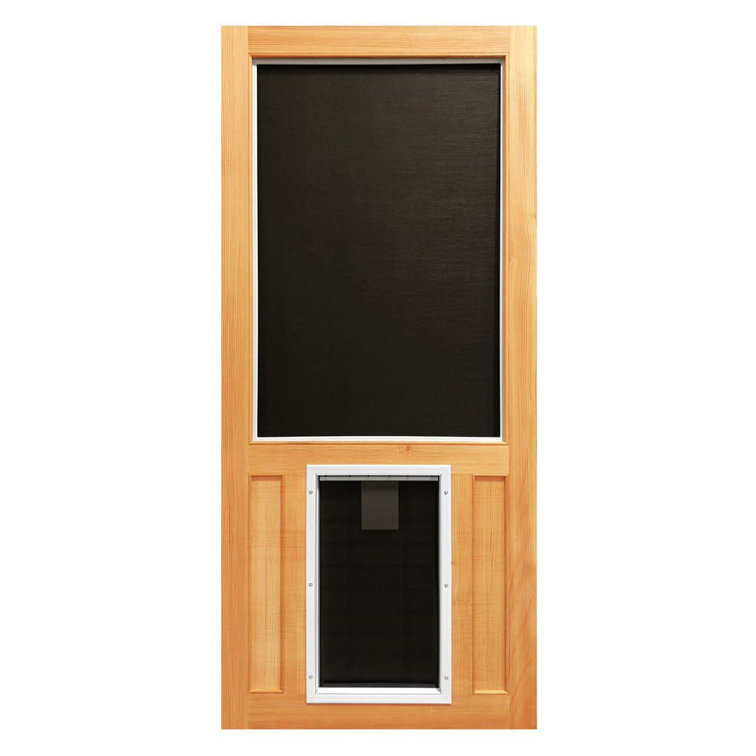 Wood Pet Screen Door Select Series with BuiltIn Access