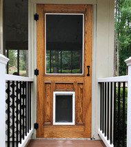 A Montana Screen Door with a Pet Door Is the Upgrade Your Home (and Dog) Needs This Spring