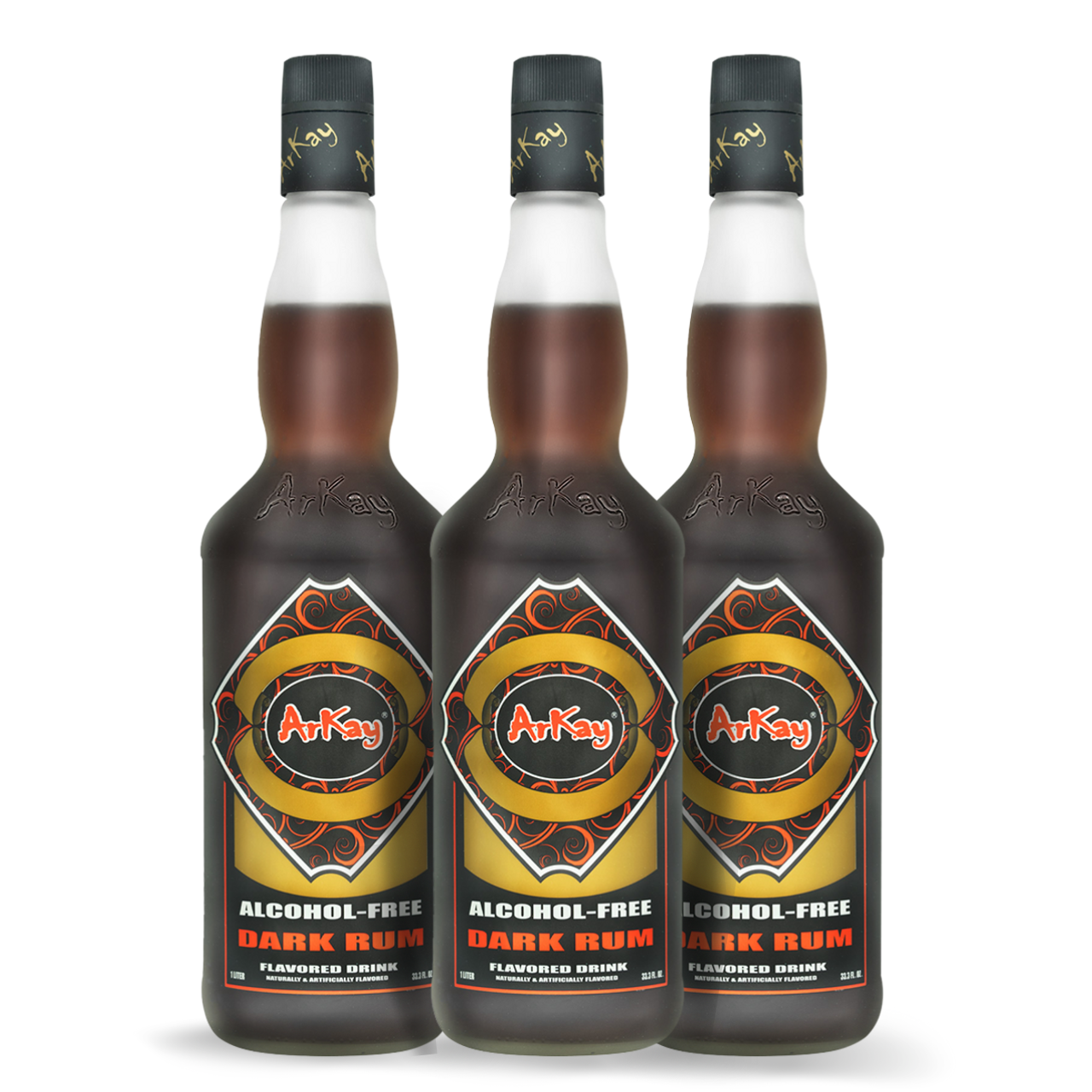 Deal 12 Bottles Arkay Non-Alcoholic Dark Rum |  Zero Proof