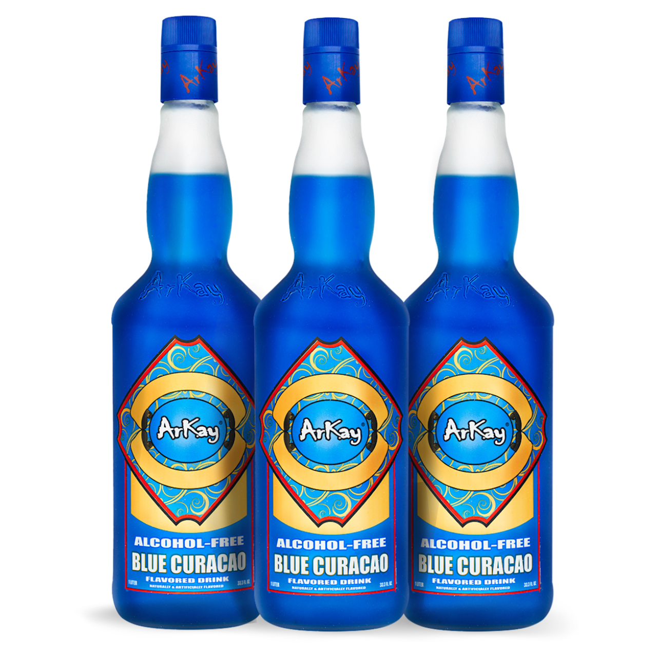 Deal 12 Bottles Non-Alcoholic Blue Curacao | Zero Proof