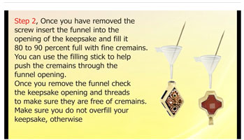 Filling Cremation Jewelry Video