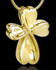 Gold Plated Timeless Cross Cremation Urn Pendant
