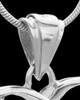 Silver Plated Lighthearted Pet Cremation Urn Pendant