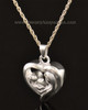 14k White Gold Bond of Love Heart Cremation Keepsake