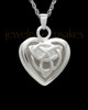 Sterling Silver Warm and Tender Heart Cremation Pendant