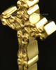 14k Gold Embellished Cross Cremation Necklace