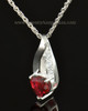 14k White Gold Hearts Desire Cremation Necklace