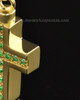 Gold Plated Spring Cross Cremation Necklace