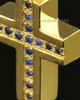 14k Gold Royal Cross Cremation Necklace