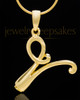 Gold Plated "V" Keepsake Jewelry