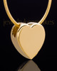 Gold Plated Natural Heart Keepsake Jewelry