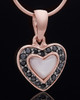 Rose Gold Plated Sunset Heart Keepsake Jewelry