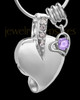 Sterling Silver June Weeping Heart Keepsake Jewelry