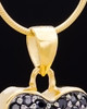 Gold Plated Trickling Heart Keepsake Jewelry