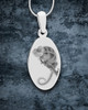 Photo Engraved Oval Pet Pendant Stainless Steel