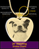 Photo Engraved Heart Gold Plated on Stainless Cremation Pet Pendant