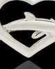 Sterling Silver Leaping Love Heart Cremation Pendant