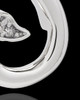 Sterling Silver Jeweled Whale's Tail Cremation Pendant