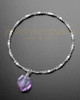 Luxury Lavender Petite Teardrop Sterling Cremation Bracelet