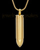 Gold Bulleted Stainless Cremation Pendant