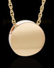 Cremation Jewelry Gold Plated Spherical Keepsake