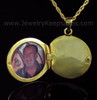 Remembrance Jewelry 14K Gold Plated Etched Sphere Keepsake