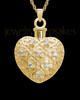 Necklace Urn Gold Plated Twinkle Heart