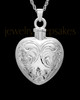 Cremation Urn Locket Sterling Silver Spirit Heart