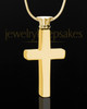 Cremation Keepsake Gold Plated Memorable Cross - Eternity Collection
