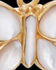 Cremation Charm Gold Vermeil Dewy Butterfly Keepsake