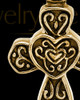 Cremation Pendant 14K Gold Cathedral Cross Keepsake