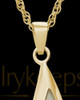 Cremation Charm 14K Gold Plated Sail Away Keepsake