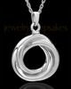 Urn Pendant 14K White Gold Ringed Eternity