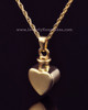 Urn Locket Small Heart - Gold Plated