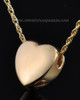 Remembrance Pendant Commitment Heart - Gold Plated - Engravable