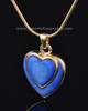 Ash Pendant Gold Plated Azure Heart-Engravable