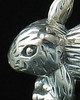 Cremation Keepsake Angora Bunny Rabbit Sterling Silver