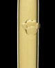 Pet Necklace Urn Gold Plated Raised Paw Cylinder-Engravable