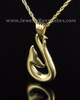 Cremation Charm Gold Plated Whale Keepsake