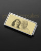 Gold on Silver Photo Engraved Money Clip