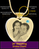 March Gold Plated Photo Engraved Heart Cremation Pendant
