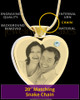 April Gold Plated Photo Engraved Heart Cremation Pendant